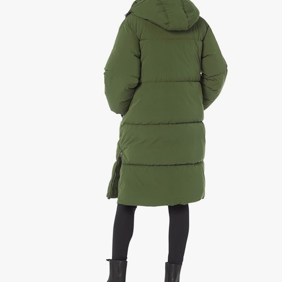 Amazon Essentials Women's Oversized Long Puffer Jacket 100% Polyester Care instr - Picture 2 of 7